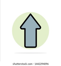 Arrow, Arrows, Up, Upload Abstract Circle Background Flat color Icon