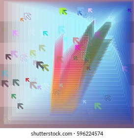 arrow art icon