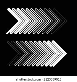 Arrow art line elements. Abstract 
background with geometric gradient element.