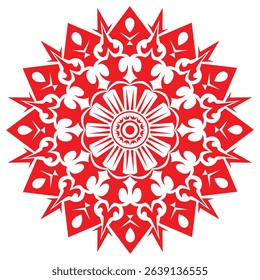 Arrow Attack Round Ornament Illustration