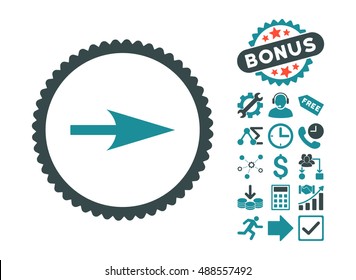 Arrow Axis X icon with bonus pictograph collection. Vector illustration style is flat iconic bicolor symbols, soft blue colors, white background.