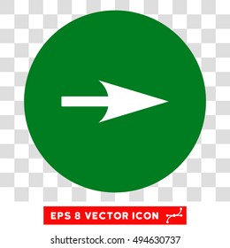 Arrow Axis X round icon. Vector EPS illustration style is flat iconic bicolor symbol, white and green colors, transparent background.