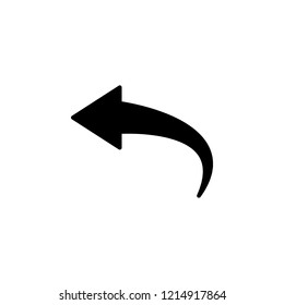 Arrow, back icon. One of simple collection icons for websites, web design, mobile app