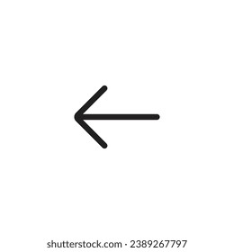 Arrow Back icon, Undo icon. outline icon For Web and mobile apps
