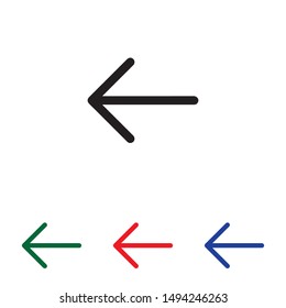 arrow back icon vector illustration