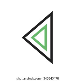 Arrow, back, logo  icon vector image. Can also be used for arrows. Suitable for mobile apps, web apps and print media.