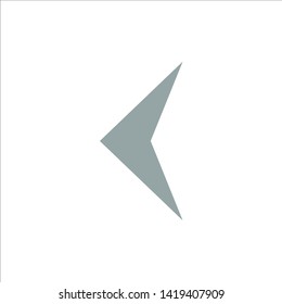 Arrow, Back, Sign  Flat Color Icon. Vector icon banner Template