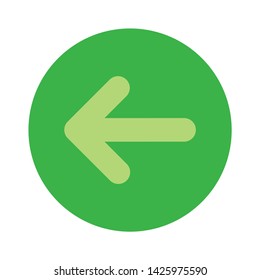 arrow back sign. flat illustration of arrow back vector icon for web