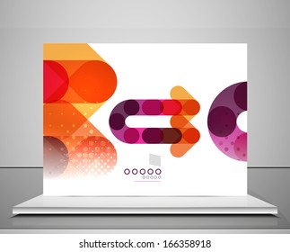 Arrow background abstract geometric design template