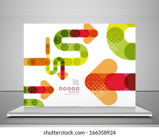Arrow background abstract geometric design template