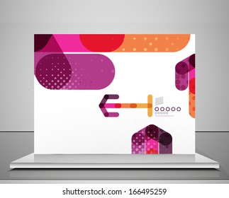 Arrow background abstract geometric design template