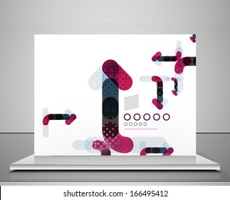 Arrow background abstract geometric design template
