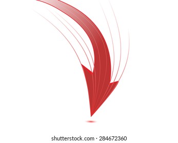 arrow background design page conceptual vector illustration