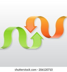 Arrow background. EPS10 vector