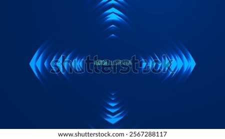 arrow background futuristic style, transform and growth concept creative banner, geometry digital line direction success and statistic poster template