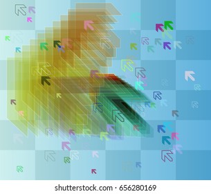 arrow background icon