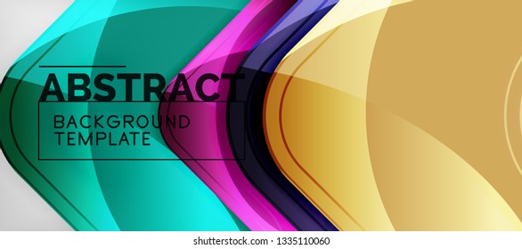 Bogenhintergrund, Design-Element moderner Geometrie. Vektorgrafik für Tapete, Präsentation, Header, Karte, Poster, Einladung. Abstrakte Hintergrund