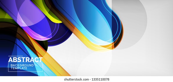 Bogenhintergrund, Design-Element moderner Geometrie. Vektorgrafik für Tapete, Präsentation, Header, Karte, Poster, Einladung. Abstrakte Hintergrund