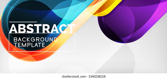 Bogenhintergrund, Design-Element moderner Geometrie. Vektorgrafik für Tapete, Präsentation, Header, Karte, Poster, Einladung. Abstrakte Hintergrund