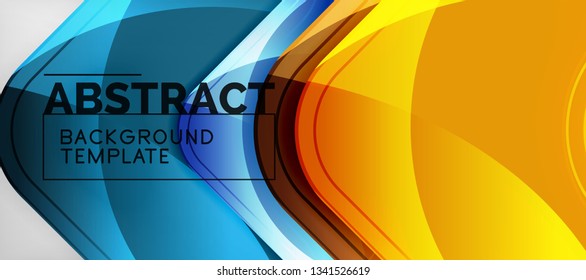 Arrow background, modern style geometry design element. Vector illustration for wallpaper, presentation, header, card, poster, invitation. Abstract backdrop