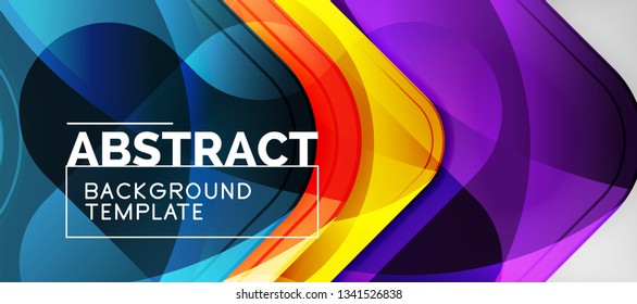 Fundo da seta, elemento de design de geometria de estilo moderno. Ilustração vetorial para papel de parede, apresentação, cabeçalho, cartão, cartaz, convite. Plano de fundo abstrato