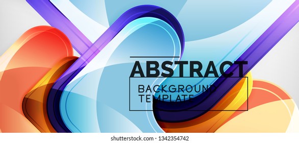 Bogenhintergrund, Design-Element moderner Geometrie. Vektorgrafik für Tapete, Präsentation, Header, Karte, Poster, Einladung. Abstrakte Hintergrund