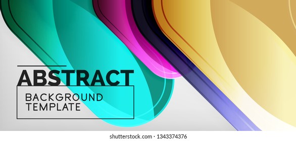 Bogenhintergrund, Design-Element moderner Geometrie. Vektorgrafik für Tapete, Präsentation, Header, Karte, Poster, Einladung. Abstrakte Hintergrund