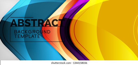 Arrow background, modern style geometry design element. Vector illustration for wallpaper, presentation, header, card, poster, invitation. Abstract backdrop