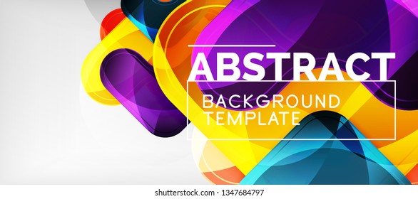 Bogenhintergrund, Design-Element moderner Geometrie. Vektorgrafik für Tapete, Präsentation, Header, Karte, Poster, Einladung. Abstrakte Hintergrund