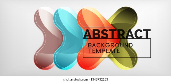 Bogenhintergrund, Design-Element moderner Geometrie. Vektorgrafik für Tapete, Präsentation, Header, Karte, Poster, Einladung. Abstrakte Hintergrund