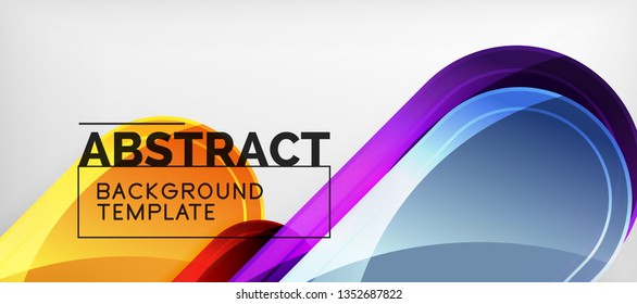 Bogenhintergrund, Design-Element moderner Geometrie. Vektorgrafik für Tapete, Präsentation, Header, Karte, Poster, Einladung. Abstrakte Hintergrund