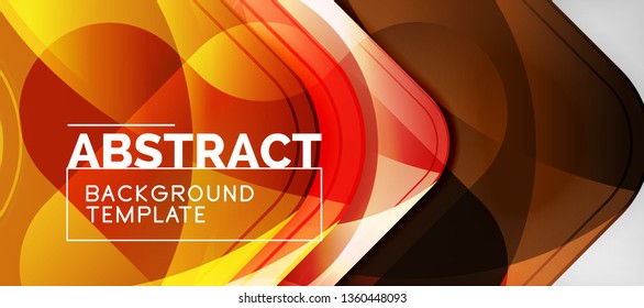 Bogenhintergrund, Design-Element moderner Geometrie. Vektorgrafik für Tapete, Präsentation, Header, Karte, Poster, Einladung. Abstrakte Hintergrund