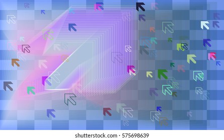arrow background vector