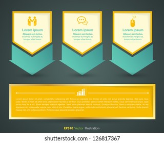 Arrow background vector / can use for infographic or business / use for brochure / template pastel color / for business plan