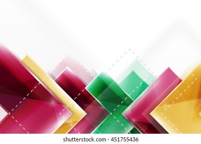 Fundo da seta. Folheto web vetor, folheto de internet, papel de parede ou design de cartaz de capa. Estilo geométrico, colorido realístico brilhante setas formas com copyspace. Banner de ideia direcional