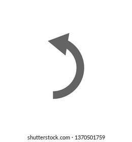 Arrow, backward icon. Element arrow icon. Premium quality graphic design icon. Signs and symbols collection icon for websites, web design, mobile app