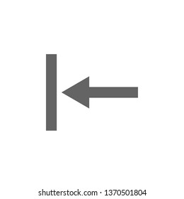 Arrow, backward icon. Element arrow icon. Premium quality graphic design icon. Signs and symbols collection icon for websites, web design, mobile app