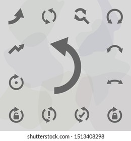Arrow, backward icon. Universal set of arrows for website design and development, app development