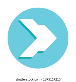 Icono de flecha. Glifo simple, vector plano de iconos web para ui y ux, sitio web o aplicación móvil
