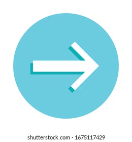 Icono de flecha. Glifo simple, vector plano de iconos web para ui y ux, sitio web o aplicación móvil