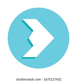 Icono de flecha. Glifo simple, vector plano de iconos web para ui y ux, sitio web o aplicación móvil