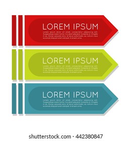 Arrow Banner template info graphic element template