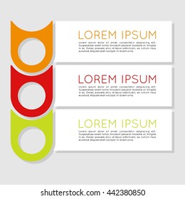 Arrow Banner template info graphic element template