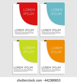 Arrow Banner template info graphic element template