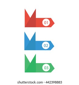 Arrow Banner template info graphic element template