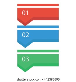 Arrow Banner template info graphic element template