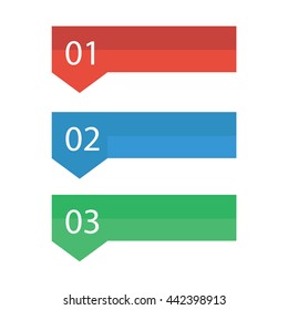 Arrow Banner template info graphic element template