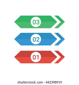 Arrow Banner template info graphic element template