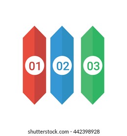 Arrow Banner template info graphic element template
