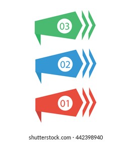 Arrow Banner template info graphic element template